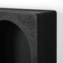 Hanah Home Estantería de Pared de Madera Maciza Negro Cry003-S